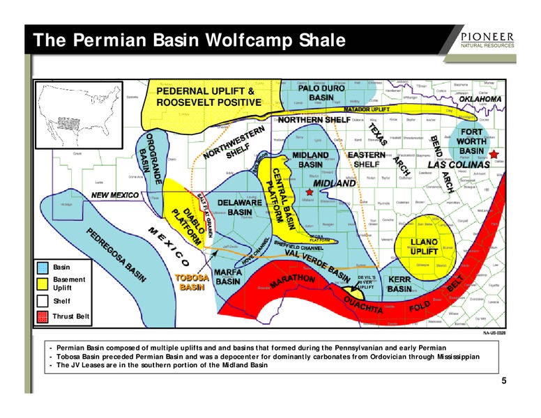 The Wolfcamp Shale : Technical Learnings – Pioneer Natural Resources Co. – slide 5