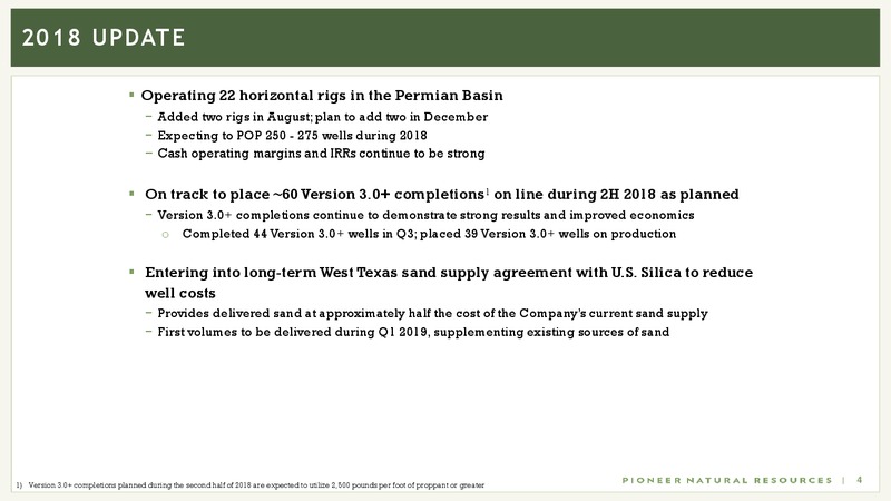 Global Energy Conference Bank of America Merrill Lynch – Pioneer Natural Resources Co. – slide 3