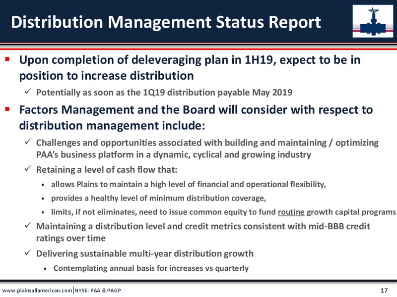 UBS Midstream MLP and Utilities One on One Conference – Plains All American Pipeline, L.P. – slide 16