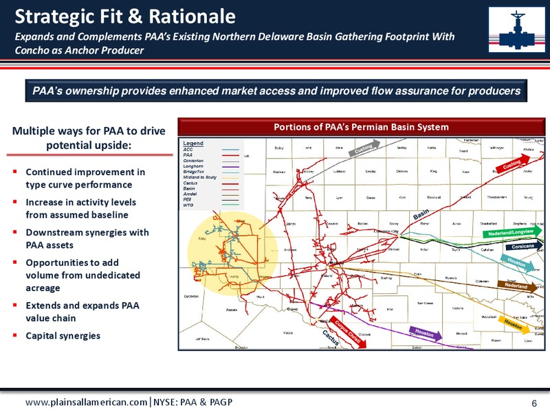 Acquisition of Alpha Crude Connector & Related PAA Updates – Plains All American Pipeline, L.P. – slide 5