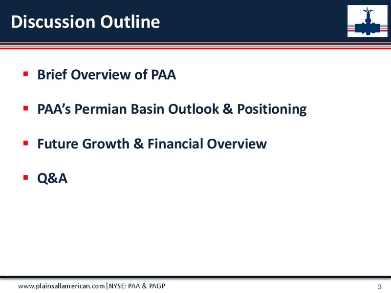 April 2017 Mizuho Energy Summit – Plains All American Pipeline, L.P. – slide 2