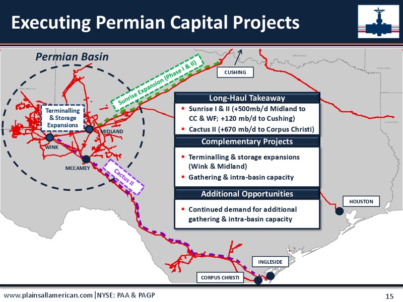 2018 MLPA Conference Orlando – Plains All American Pipeline, L.P. – slide 14