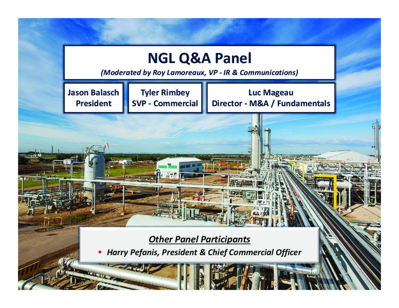 June 2018 Investor Day Presentation – Plains All American Pipeline, L.P. – slide 61