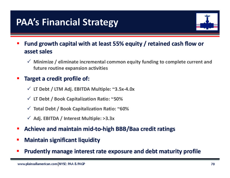 June 2018 Investor Day Presentation – Plains All American Pipeline, L.P. – slide 68