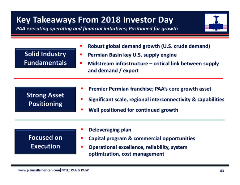 June 2018 Investor Day Presentation – Plains All American Pipeline, L.P. – slide 81