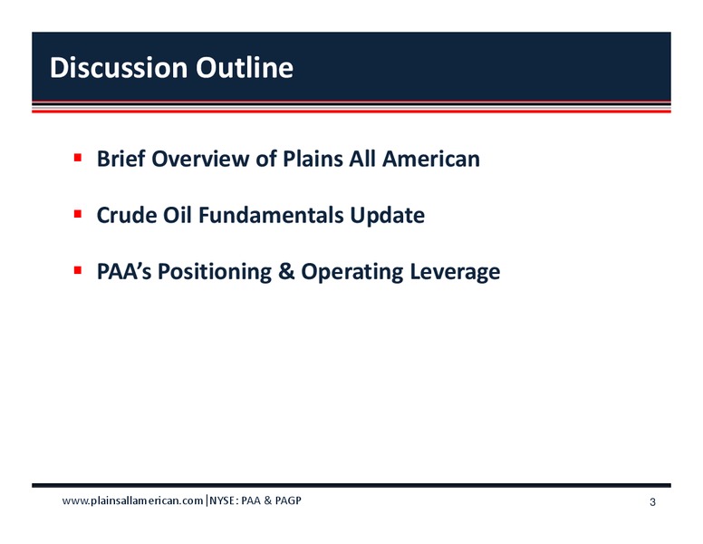 2017 BAML Energy Credit Conference (New York) – Plains All American Pipeline, L.P. – slide 2