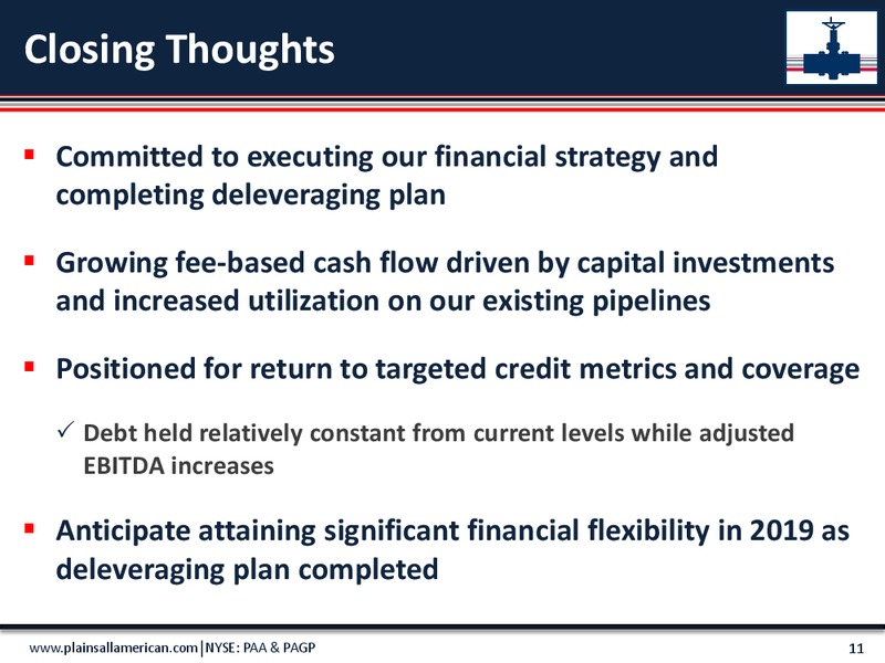 June 2018 BAML Energy Credit Conference – Plains All American Pipeline, L.P. – slide 10
