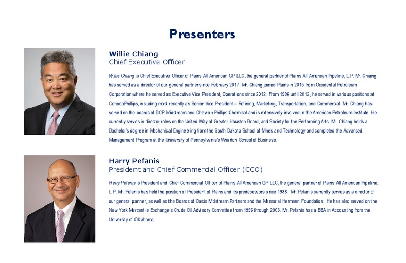 2019 Investor Day – Plains All American Pipeline, L.P. – slide 4