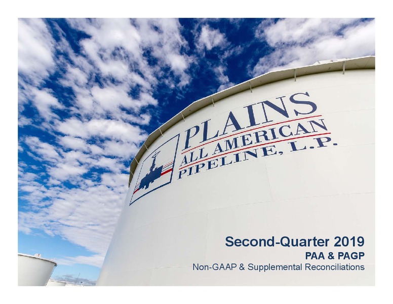 2Q 2019 Earnings Presentation – Plains All American Pipeline, L.P. – slide 20