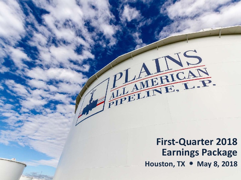 1Q 2018 Earnings  Presentation – Plains All American Pipeline, L.P. – slide 1