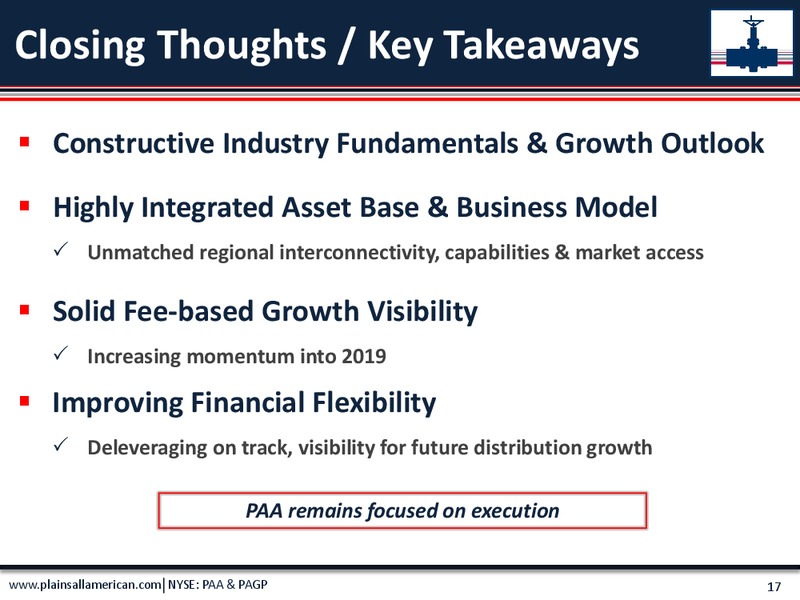 Barclays Global CEO Energy Power Conference – Plains All American Pipeline, L.P. – slide 16