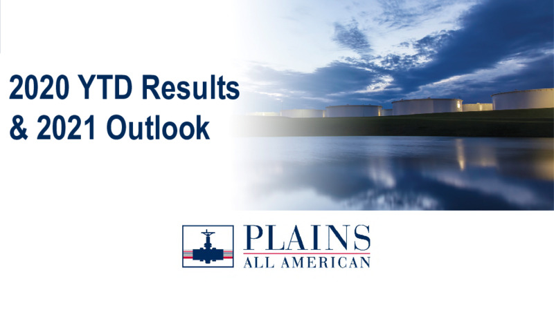 Investor Presentation   November 2020 – Plains All American Pipeline, L.P. – slide 18