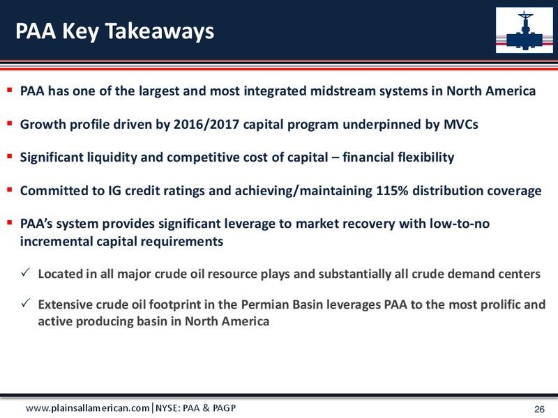 Wells Fargo Pipeline MLP and Utility Symposium – Plains All American Pipeline, L.P. – slide 25
