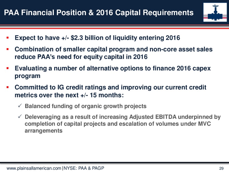 Wells Fargo Energy Symposium – Plains All American Pipeline, L.P. – slide 28