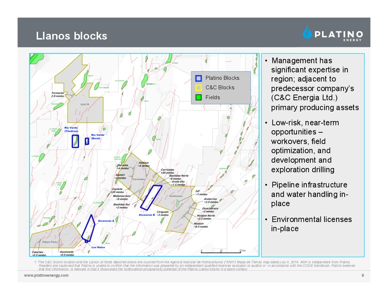 Corporate Presentation – Platino Energy Corp. – slide 7