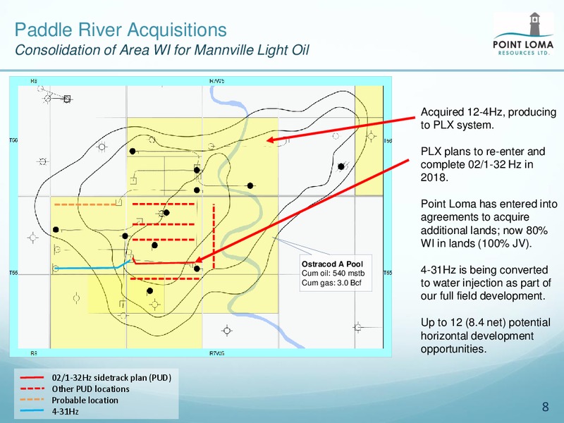 May 2018 Expanding Scale and Opportunities – Point Loma Energy Ltd. – slide 8