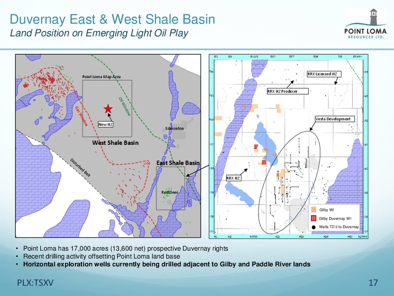 May 2018 Expanding Scale and Opportunities – Point Loma Energy Ltd. – slide 17