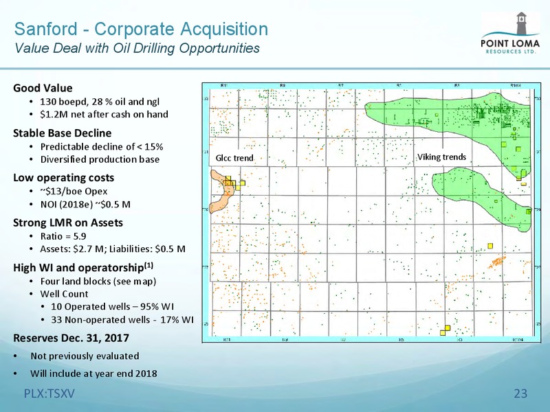 September 2018 Investor Presentation – Point Loma Energy Ltd. – slide 21
