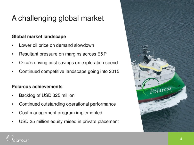 Third Quarter 2014 – Polarcus – slide 3