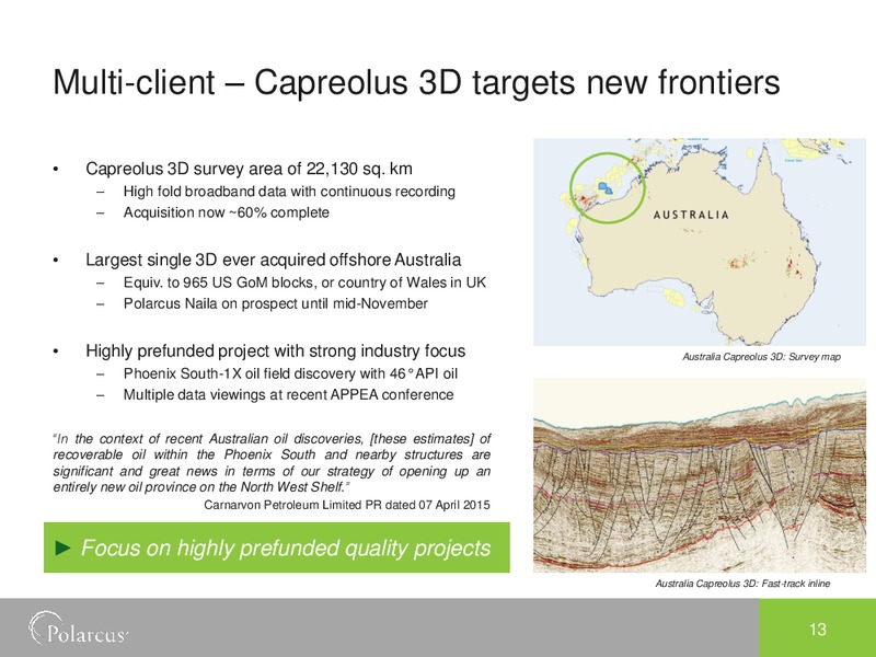 EAGE Conference – Polarcus – slide 12