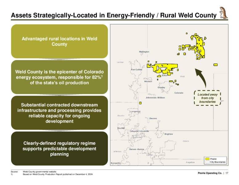 February 2025 Transformative Acquisition – Prairie Operating Co – slide 17