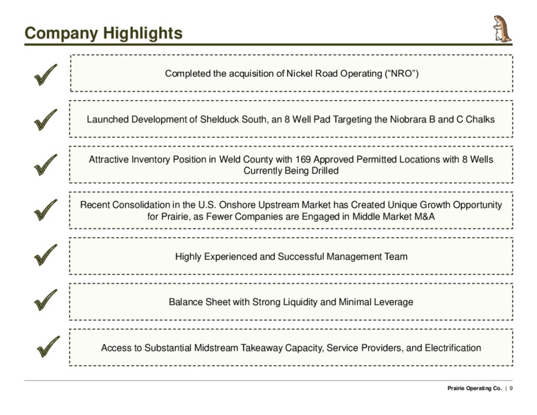 Corporate Presentation – Prairie Operating Co – slide 9