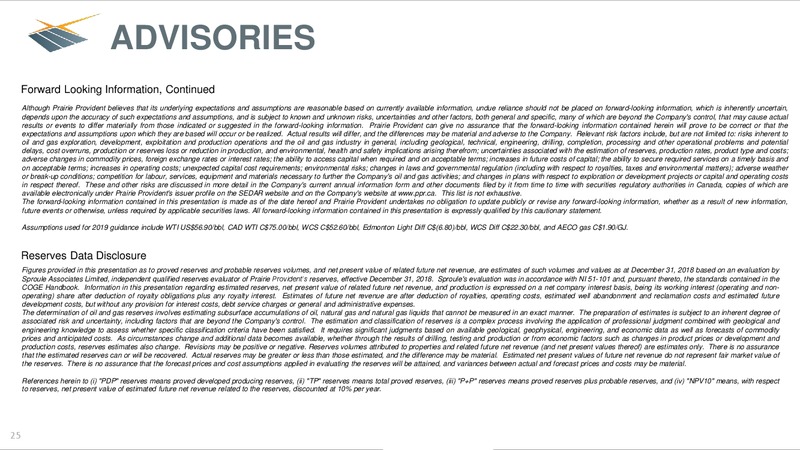 March 2019 Corporate Presentation – Prairie Provident Resources Inc. – slide 23