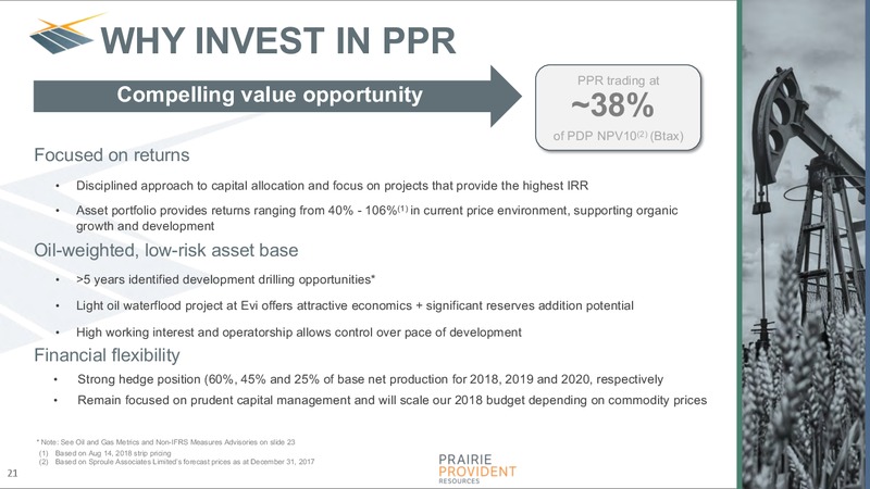 Corporate Presentation – Prairie Provident Resources Inc. – slide 21