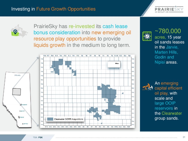 February 2019 Corporate Presentation – Prairiesky Royalty Ltd. – slide 22