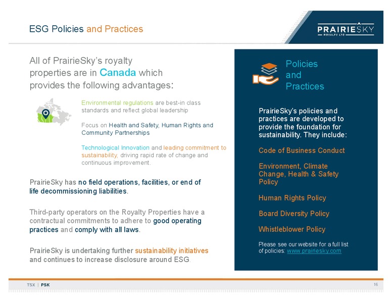 March 2020 Investor Presentation – Prairiesky Royalty Ltd. – slide 17