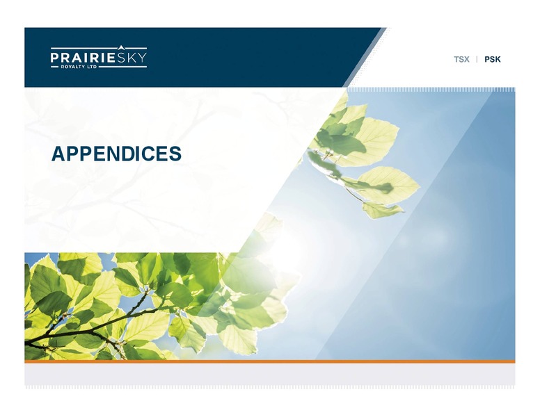 March 2020 Investor Presentation – Prairiesky Royalty Ltd. – slide 28