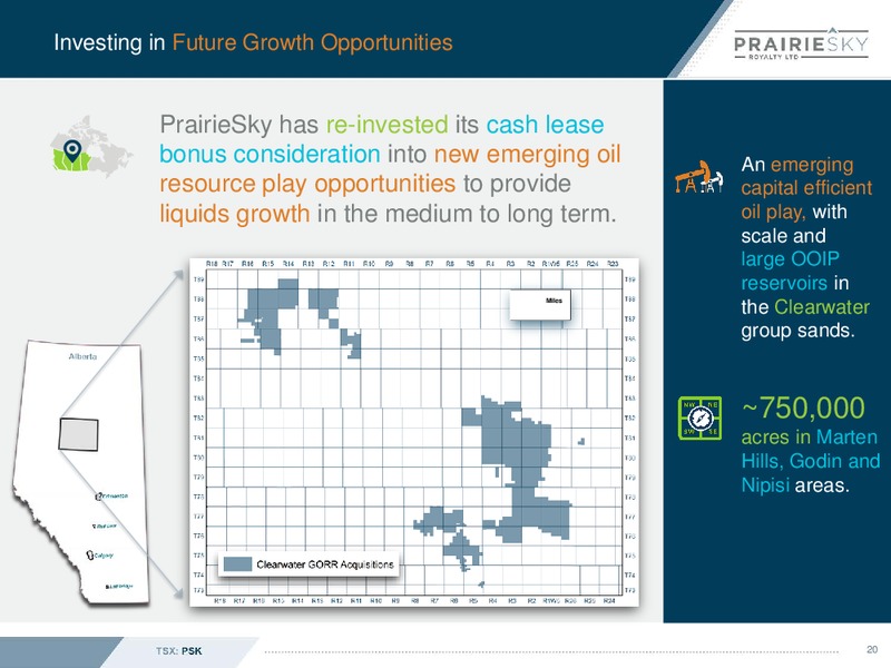 April 2019 Corporate Presentation – Prairiesky Royalty Ltd. – slide 21