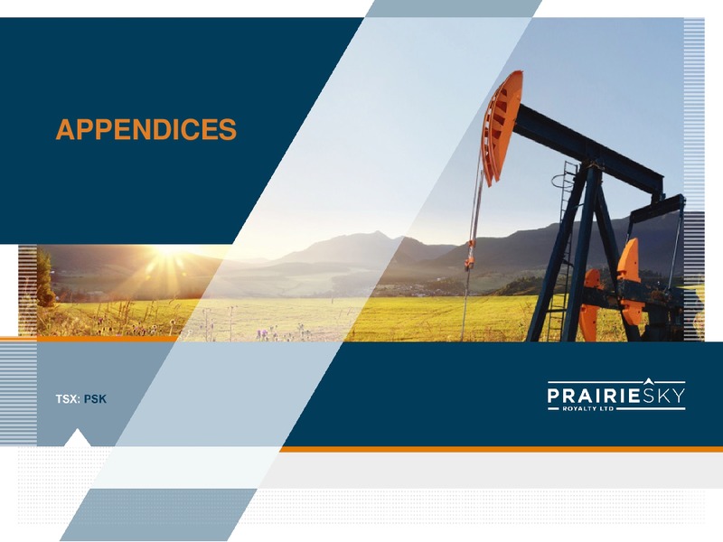 April 2019 Corporate Presentation – Prairiesky Royalty Ltd. – slide 32