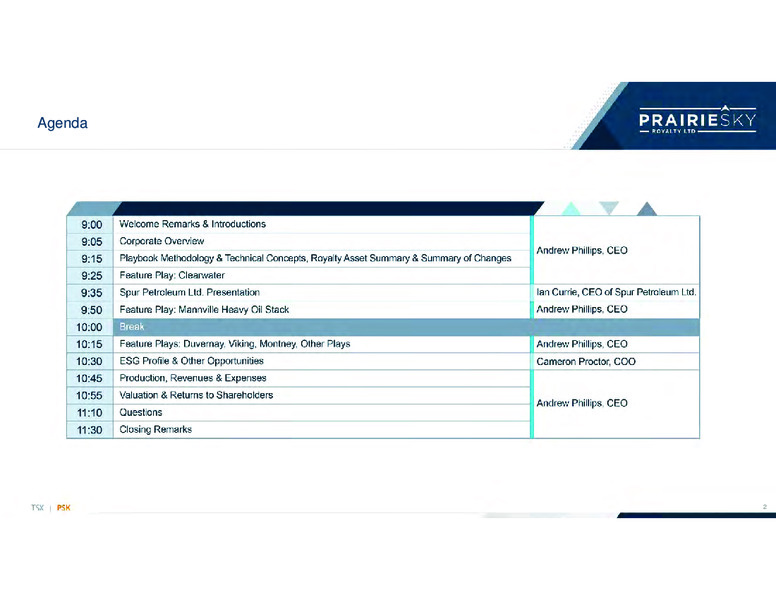 May 2023 Investor Presentation – Prairiesky Royalty Ltd. – slide 2