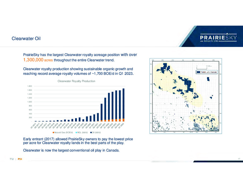 May 2023 Investor Presentation – Prairiesky Royalty Ltd. – slide 17