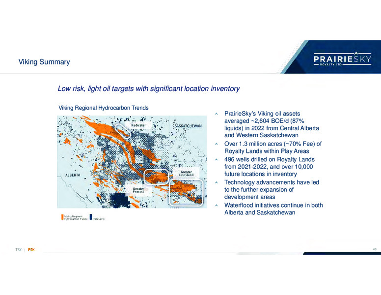 May 2023 Investor Presentation – Prairiesky Royalty Ltd. – slide 45