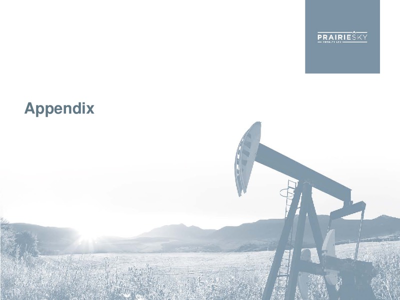 August 2015 Corporate Presentation – Prairiesky Royalty Ltd. – slide 19