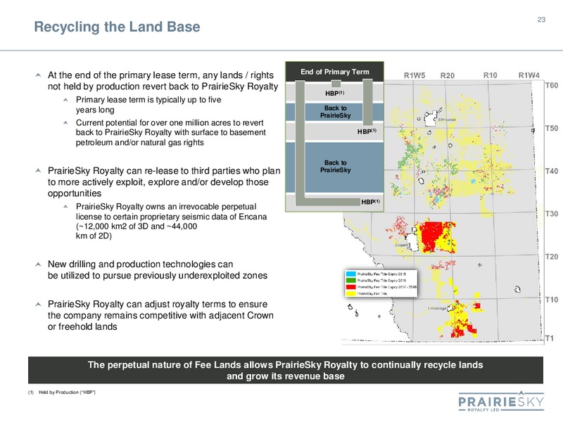 September 2015 Corporate Presentation – Prairiesky Royalty Ltd. – slide 23