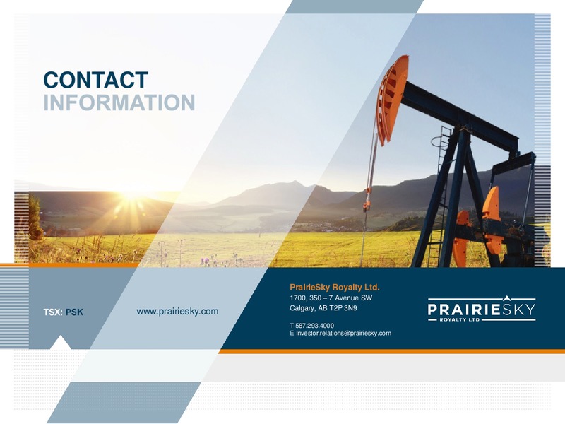 November 2019 Corporate Presentation – Prairiesky Royalty Ltd. – slide 44