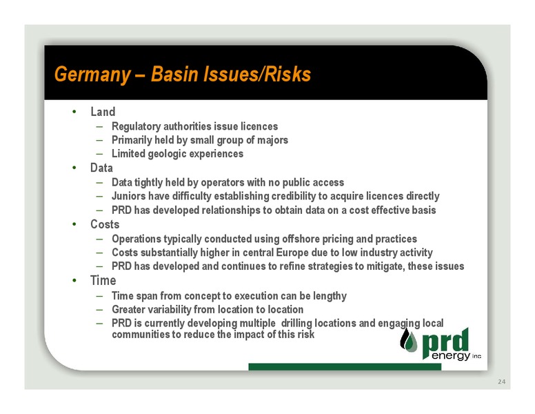 WINTER 2014 COMPANY OVERVIEW – Prd Energy Inc. – slide 22