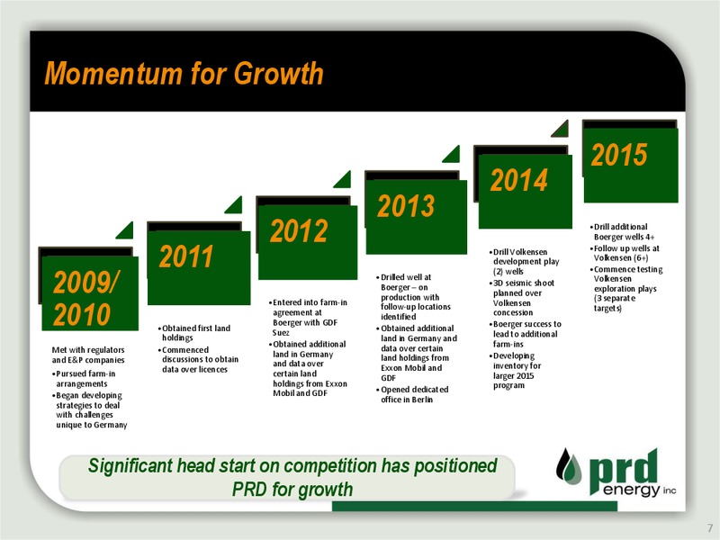 FALL 2014 COMPANY OVERVIEW – Prd Energy Inc. – slide 6