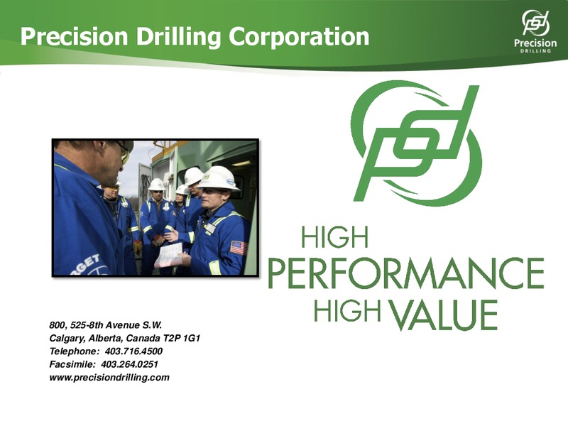 CREDIT SUISSE ENERGY SUMMIT – Precision Drilling Corporation – slide 23