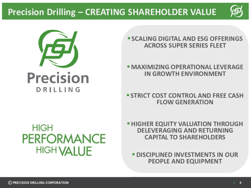 March 2022 Investor Presentation – Precision Drilling Corporation – slide 2