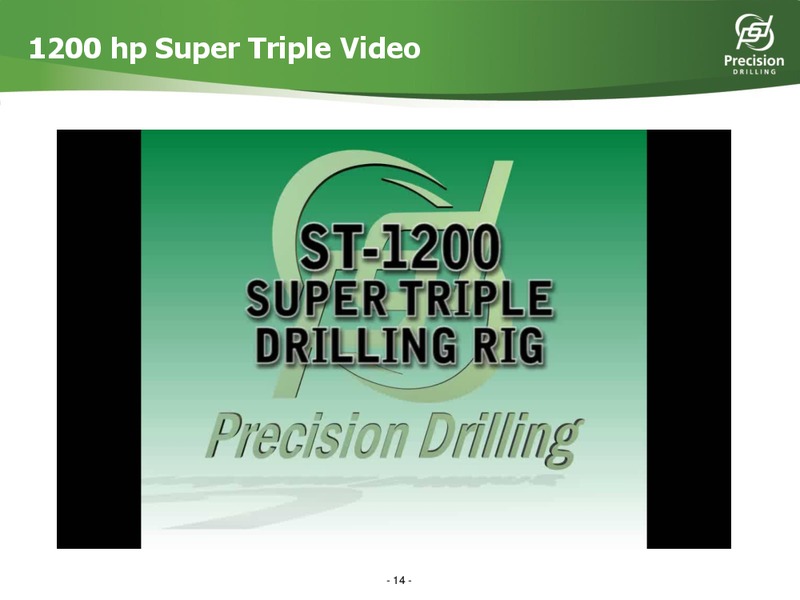 HOWARD WEIL 40TH ANNUAL ENERGY CONFERENCE – Precision Drilling Corporation – slide 13