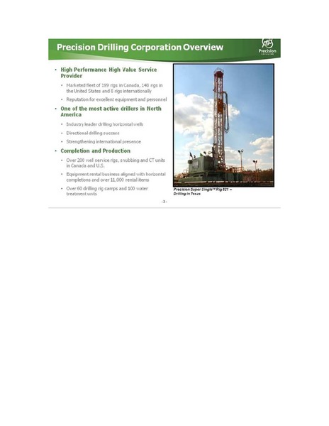 ENERCOMS THE OIL GAS CONFERENCE 2012 – Precision Drilling Corporation – slide 3