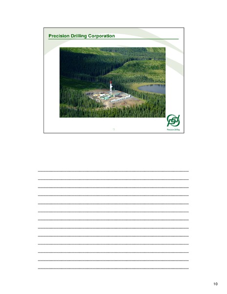 ENERCOM INCORPORATED THE OIL AND GAS CONFERENCE – Precision Drilling Corporation – slide 10