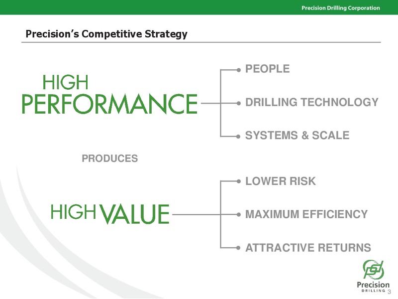 PETERS & CO LIMITED 2014 ENERGY CONFERENCE – Precision Drilling Corporation – slide 2
