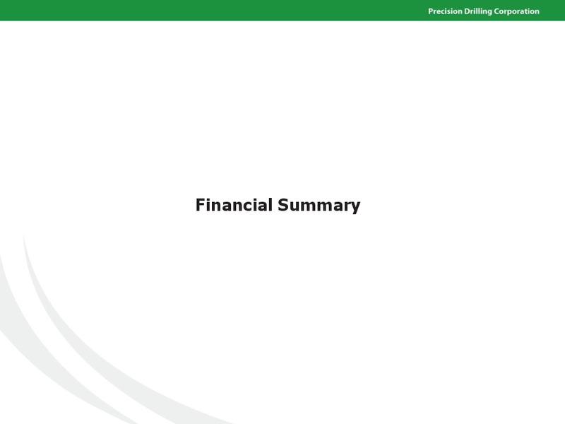 PETERS & CO LIMITED 2014 ENERGY CONFERENCE – Precision Drilling Corporation – slide 23