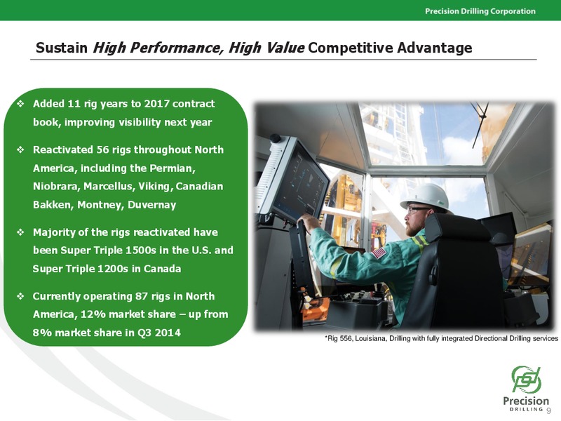 November 2016 Investor Presentation – Precision Drilling Corporation – slide 8