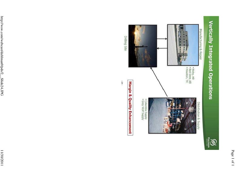 1ST ANNUAL DAHLMAN ROSE CO ULTIMATE OIL SERVICES DRILLING CONFERENCE – Precision Drilling Corporation – slide 23